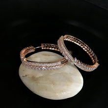 Rose Gold Zircon/AD Earring - Dazzles Jewellery