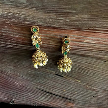 Green Gold Look Necklace Set 11463-7518 - Dazzles Jewellery