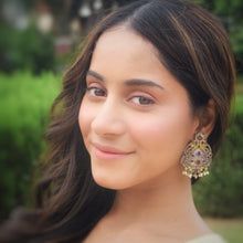 Oxidized Earring 1206-69 - Dazzles Jewellery