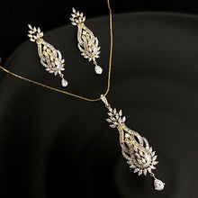 White Zircon/AD Pendant Set 1251-5316 - Dazzles Jewellery