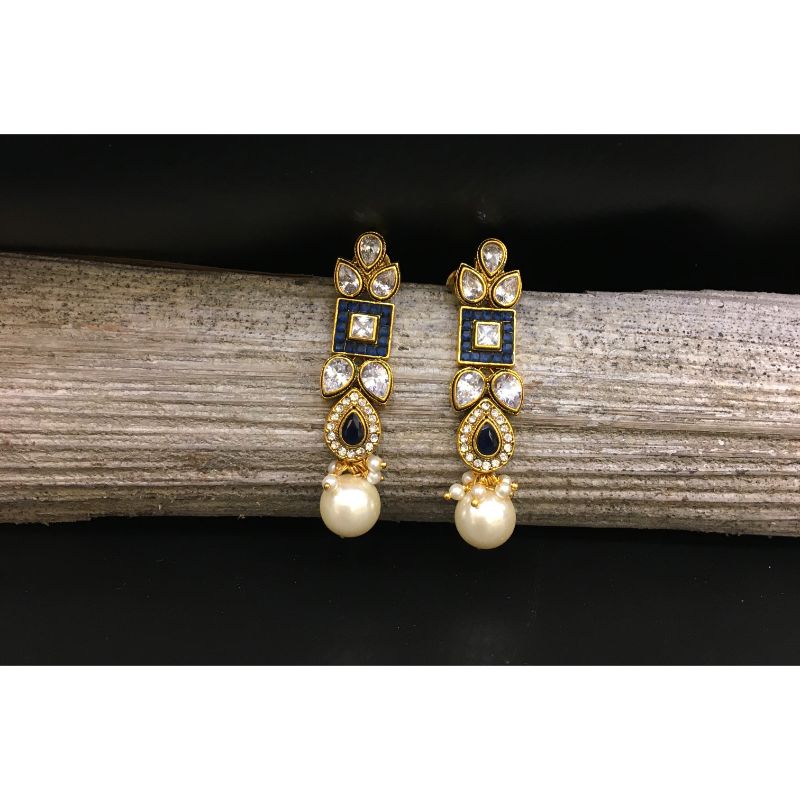 Polki Necklace Set 12555-9041 - Dazzles Jewellery