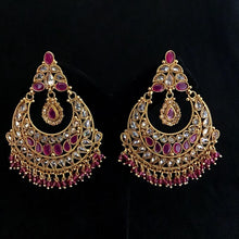 Ruby Gold Look Earring 12902-9512 - Dazzles Jewellery