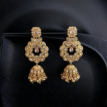 Traditional Gold Look Earring 12914-9533 - Dazzles Jewellery