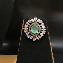 Mint Green Zircon/AD Choker Set - Dazzles Jewellery