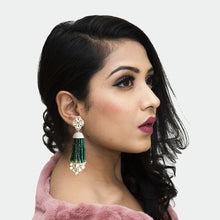 Green Zircon/AD Earring - Dazzles Jewellery