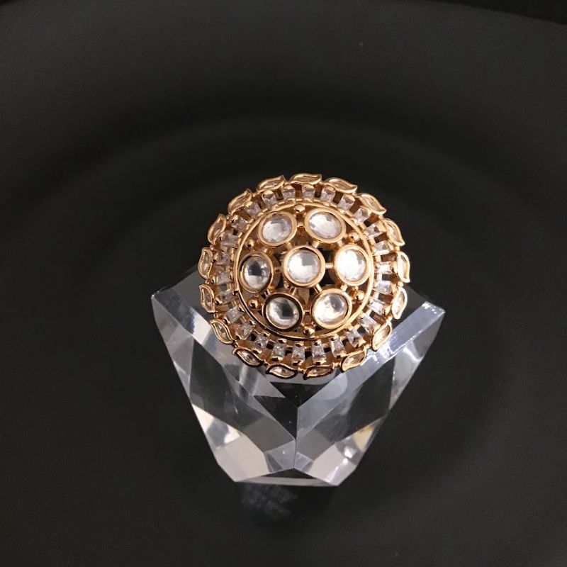Designer Cocktail Platinum Ring with Diamonds for Women JL PT R-001