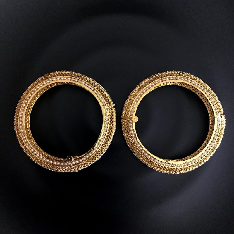 Gold Bangles/Kada 1713-5778 - Dazzles Jewellery