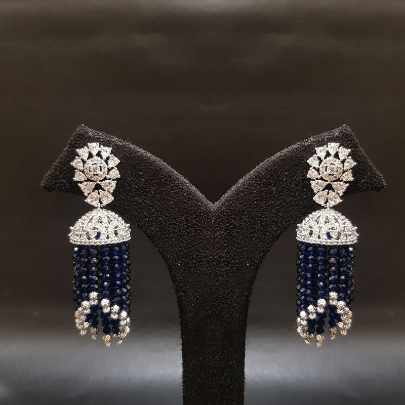 Stylish Jhumki Zircon/AD Earring 17717-4899 - Dazzles Jewellery