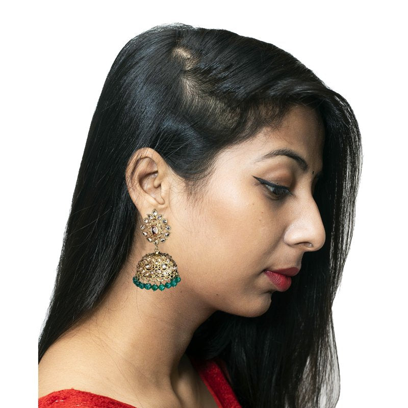 Green Antique Earrings - Dazzles Jewellery