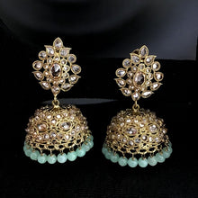 Mint Green Antique Earrings - Dazzles Jewellery