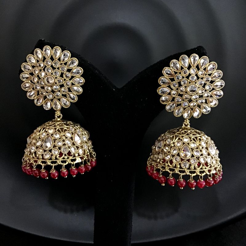 Ruby Antique Earrings - Dazzles Jewellery