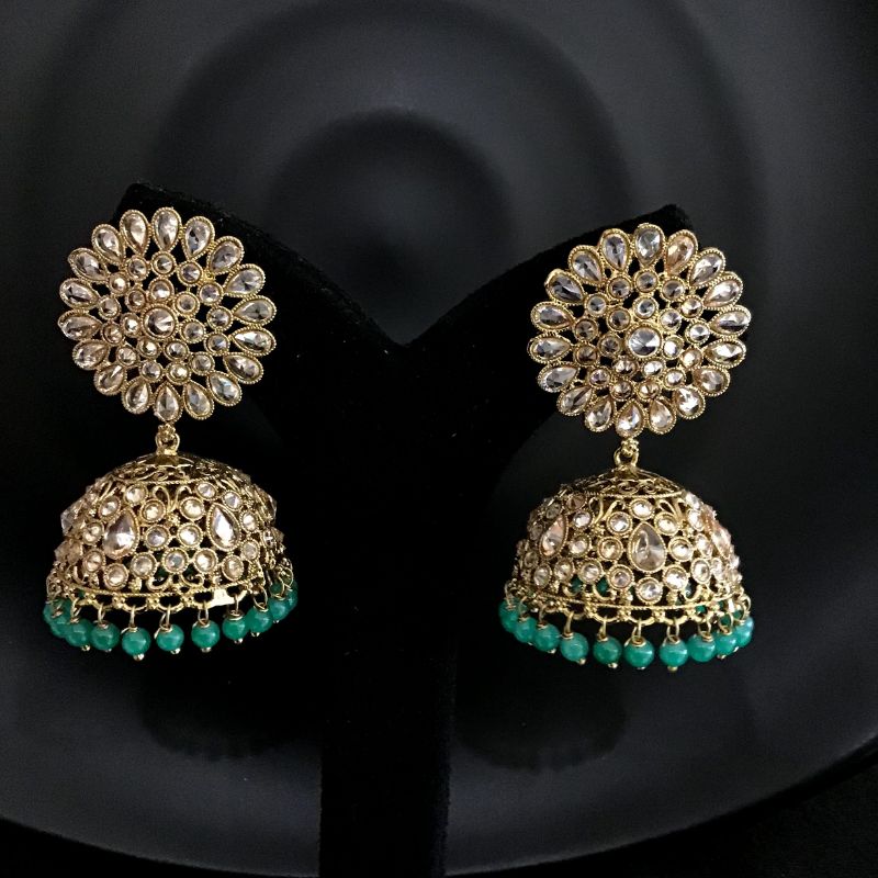 Green Antique Earrings - Dazzles Jewellery