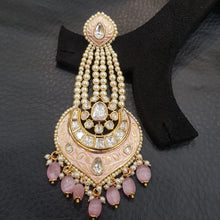 Meenakari Kundan Pearl Long Earring 18396-5578 - Dazzles Jewellery