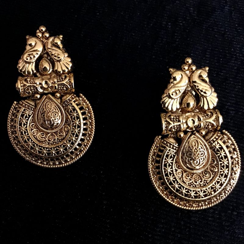Gold Look Necklace Set 1865-5930 - Dazzles Jewellery