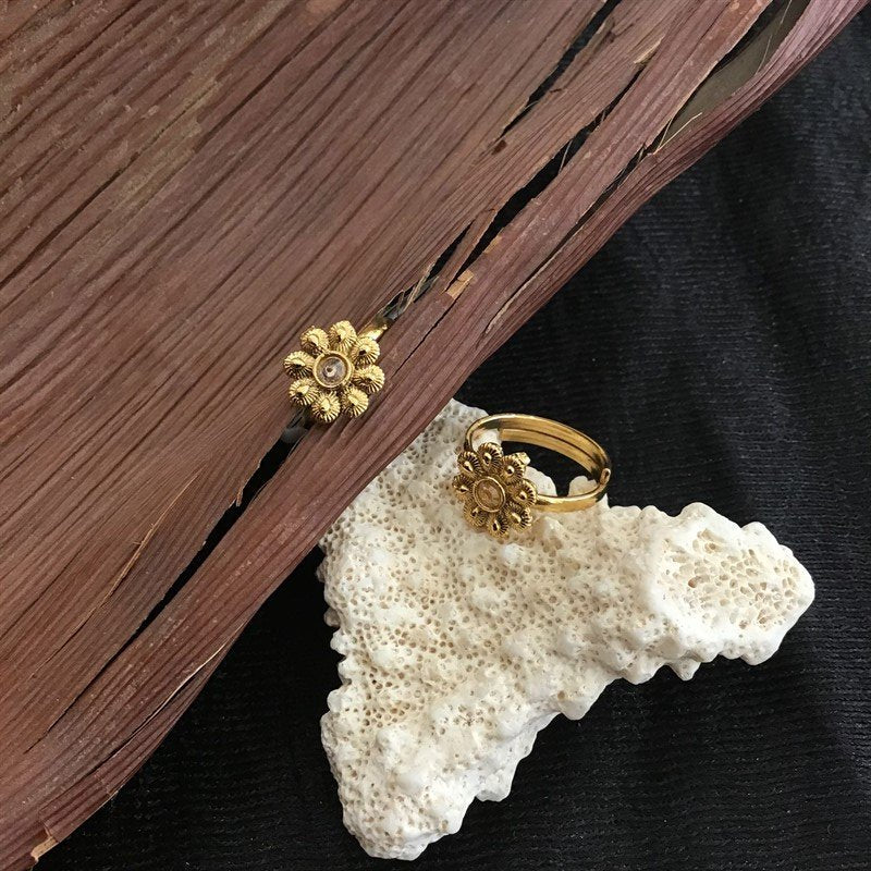 Champagne Toe Ring 1877-5942 - Dazzles Jewellery