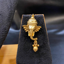 Designer Lord Ganesh Round neck temple set - Dazzles Jewellery