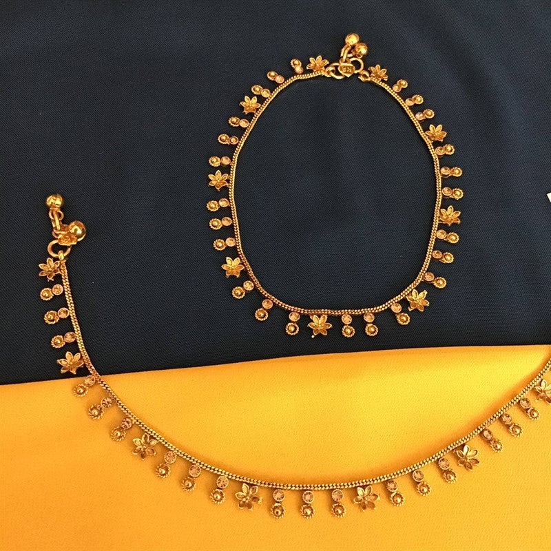 Gold Look Payal - Dazzles Jewellery