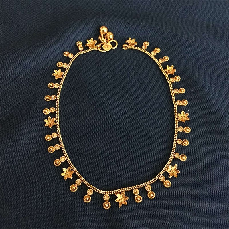 Gold Look Payal - Dazzles Jewellery