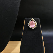 Pink Zircon/AD Choker Set - Dazzles Jewellery