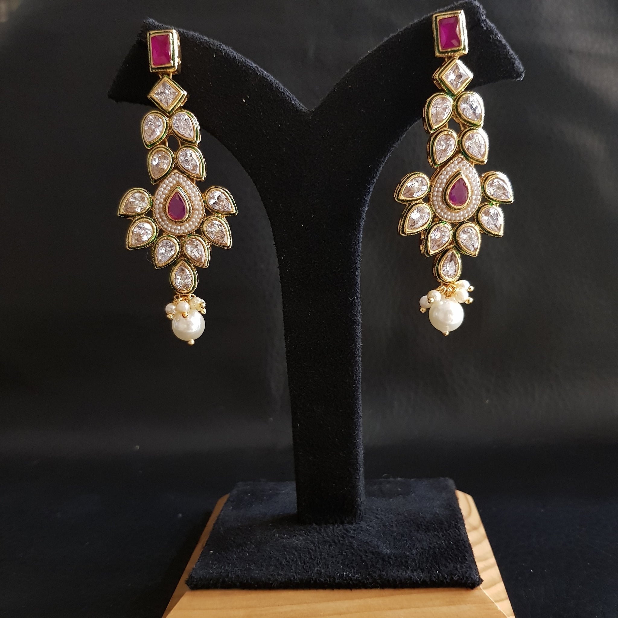 Polki Earring 1026-21 - Dazzles Jewellery