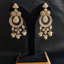 Polki Chandbali Earring 1027-21 - Dazzles Jewellery