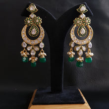 Polki Chandbali Earring 1027-21 - Dazzles Jewellery