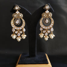 Polki Chandbali Earring 1027-21 - Dazzles Jewellery