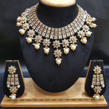 Polki Necklace Set 1013-21 - Dazzles Jewellery