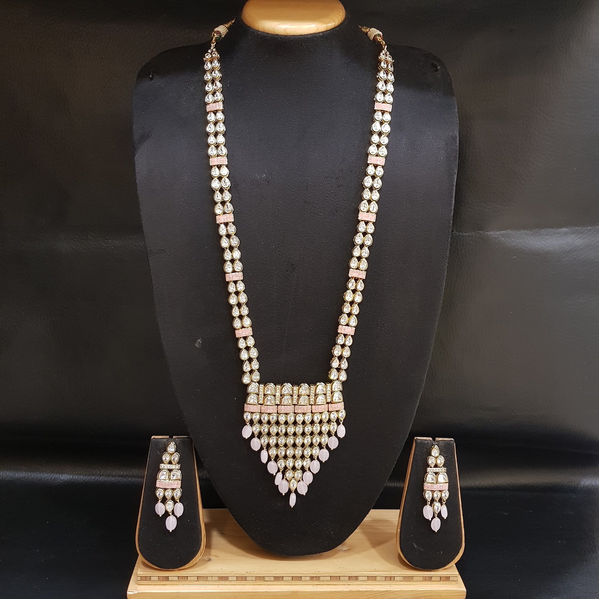 Polki Necklace Set 1007-21 - Dazzles Jewellery