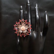 Zircon/AD Cocktail Adjustable Ring 1127-69 - Dazzles Jewellery