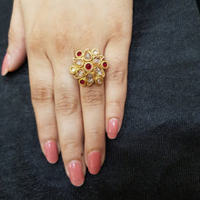 Adjustable Polki Ring 1606-28 - Dazzles Jewellery