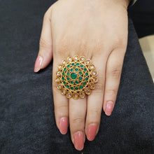 Adjustable Polki Ring 1610-28 - Dazzles Jewellery