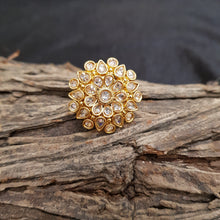 Cocktail Adjustable Polki Ring 1607-28 - Dazzles Jewellery