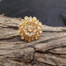 Cocktail Adjustable Polki Ring 1607-28 - Dazzles Jewellery