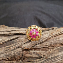 Adjustable Polki Ring 1608-28 - Dazzles Jewellery