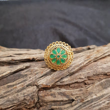 Adjustable Polki Ring 1608-28 - Dazzles Jewellery