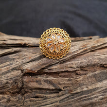 Adjustable Polki Ring 1608-28 - Dazzles Jewellery