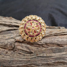 Polki Adjustable Ring 1601-28 - Dazzles Jewellery