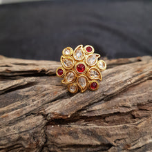 Adjustable Polki Ring 1606-28 - Dazzles Jewellery