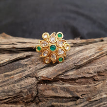 Adjustable Polki Ring 1606-28 - Dazzles Jewellery