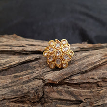Adjustable Polki Ring 1606-28 - Dazzles Jewellery