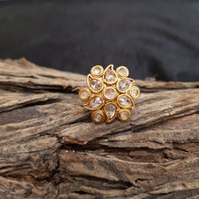 Adjustable Polki Ring 1606-28 - Dazzles Jewellery