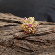 Adjustable Polki Ring 1606-28 - Dazzles Jewellery