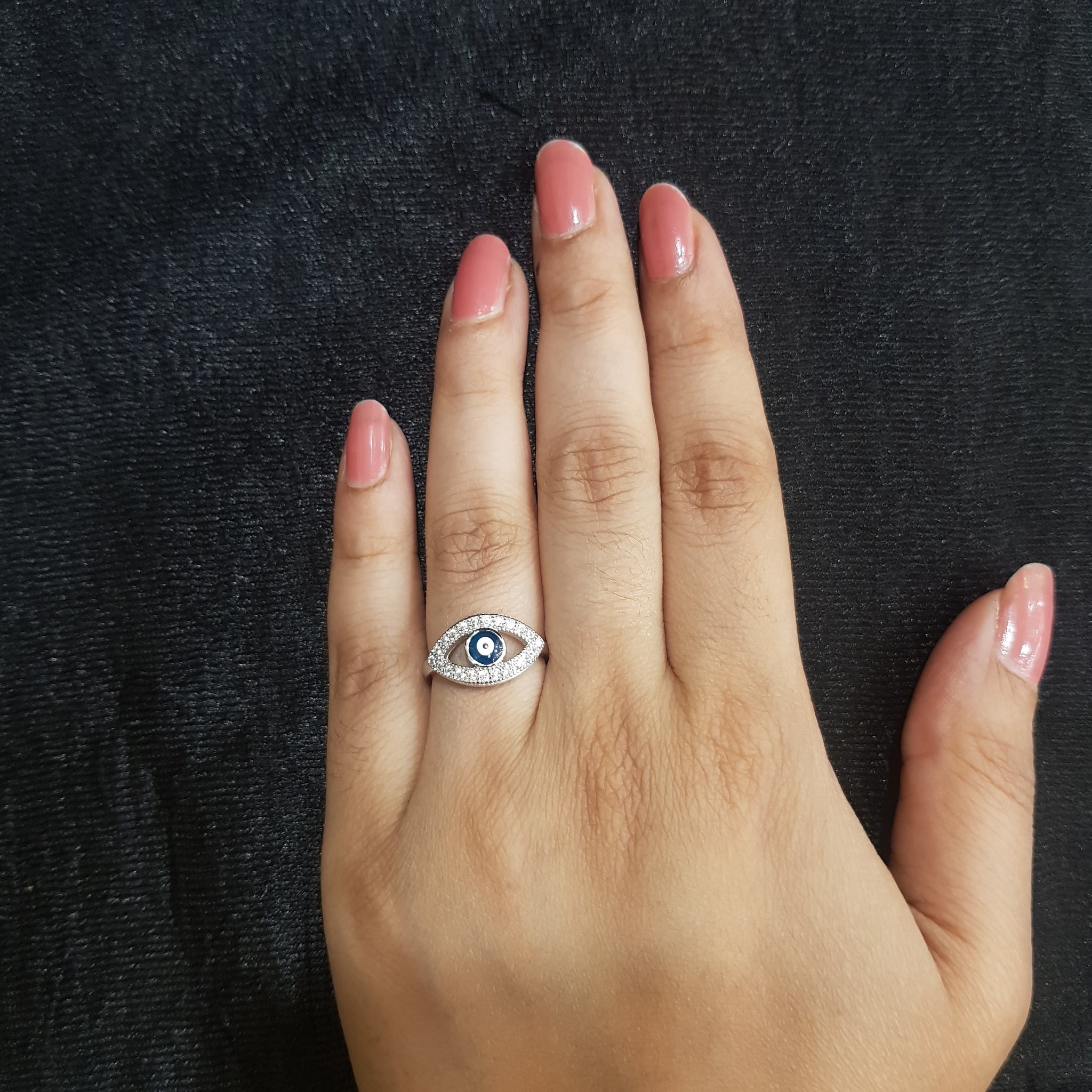 Silver Ring 1635-20 - Dazzles Jewellery