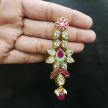 Bridal Ruby Polki Long Necklace Set 20136-7320 - Dazzles Jewellery