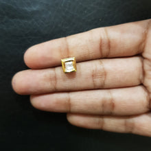 White Square Kundan Tops/Studs 6461-1225 - Dazzles Jewellery
