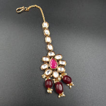 Ruby Kundan Choker Set with Matching Jhumki - Dazzles Jewellery