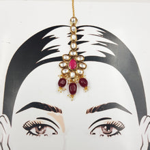 Ruby Kundan Choker Set with Matching Jhumki - Dazzles Jewellery