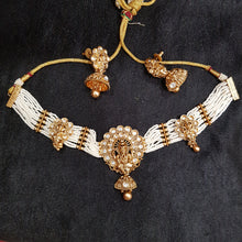 Choker Temple Necklace Set 3570-28 - Dazzles Jewellery