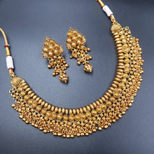 Round Neck Antique Necklace Set 3584-28 - Dazzles Jewellery
